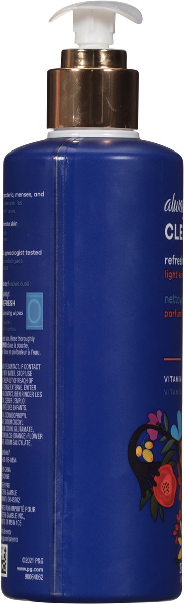 slide 7 of 9, Always Cleanse Light Scent Refreshing Wash 8.4 fl oz, 8.4 fl oz