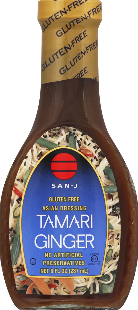 slide 2 of 2, San-J Dressing, Asian, Tamari Ginger, 8 fl oz