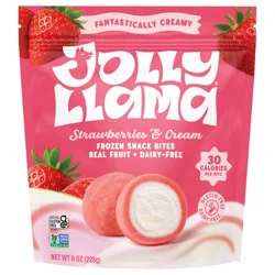 Jolly Llama Gluten Free Strawberries & Cream Snack Bites Frozen