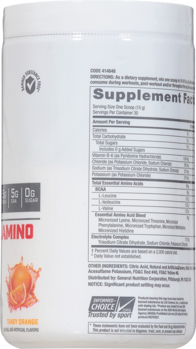 slide 12 of 13, GNC Pro Performance Tangy Orange Essential Amino Complete 15.87 oz, 15.87 oz