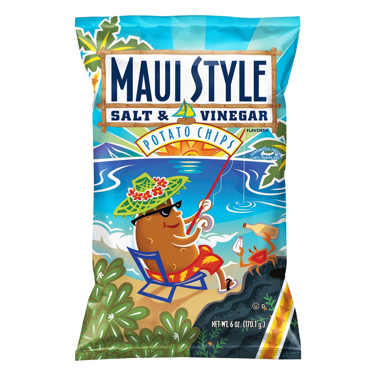 slide 1 of 3, Maui Style Salt & Vinegar Flavored Potato Chips 6 oz, 6 oz