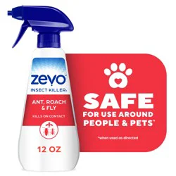 Zevo Multi Insect Killer Spray: Bug Spray for Home Use; Versatile Ant, Fly, Spider, Roach Killer & More With Rosemary & Cornmint Oil, For Indoor & Outdoor Use (12oz Spray)