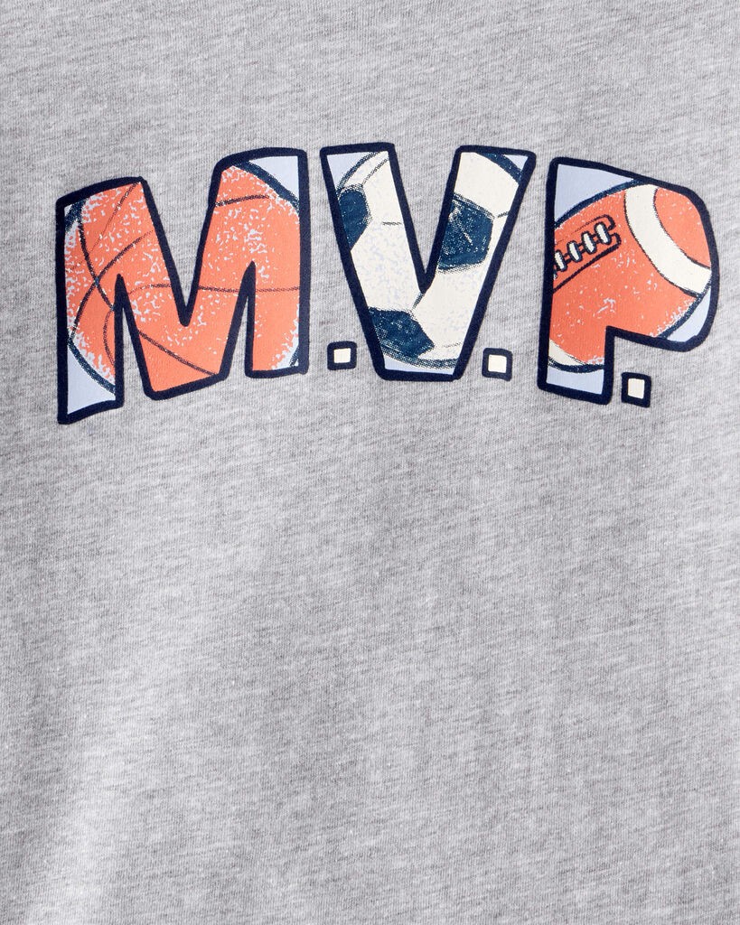 slide 2 of 2, Carter's Toddler Boy MVP Long-Sleeve Graphic Tee - Grey Heather 3T, 1 ct