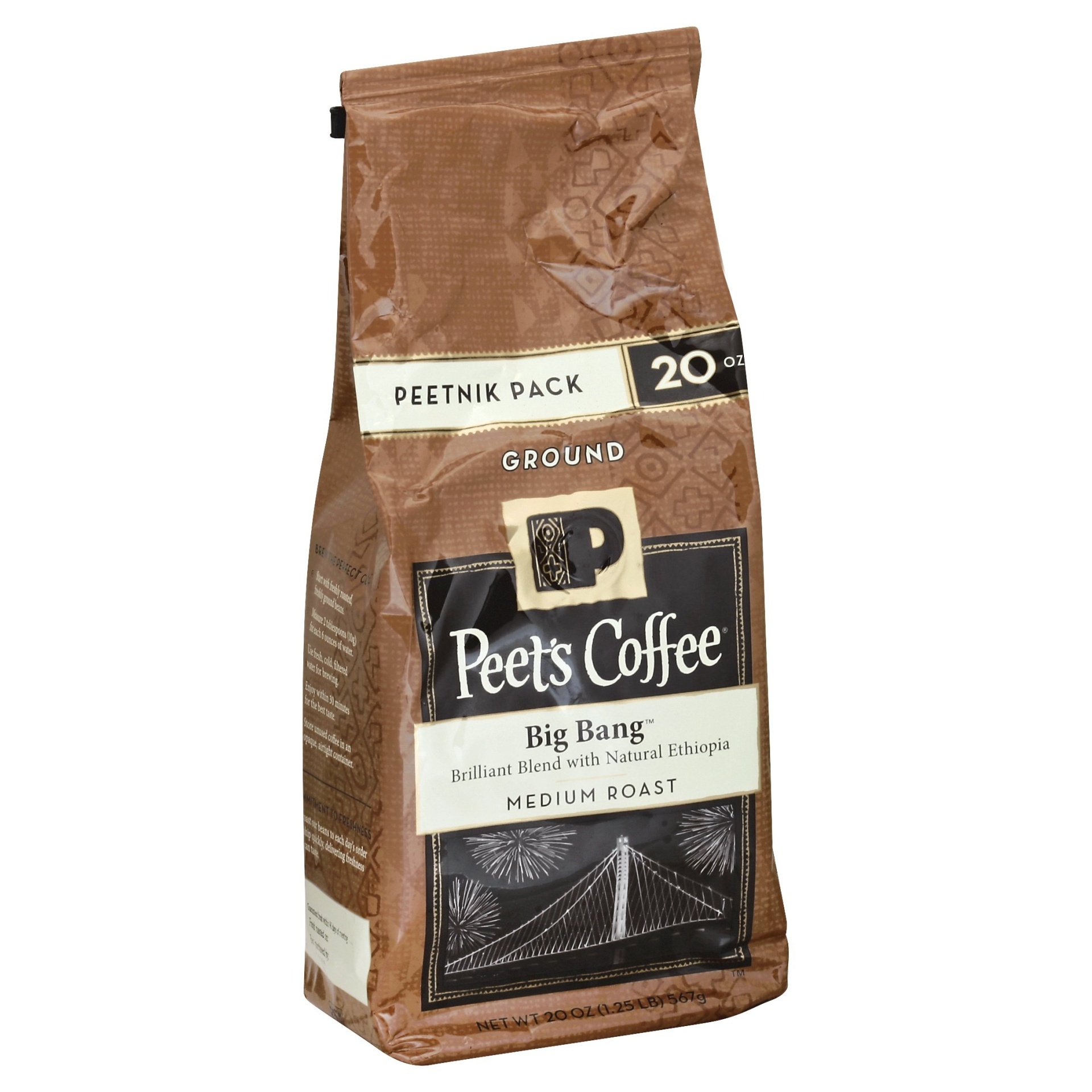 slide 1 of 1, Peet's Big Bang Medium Roast Ground Coffee - 20 oz, 20 oz