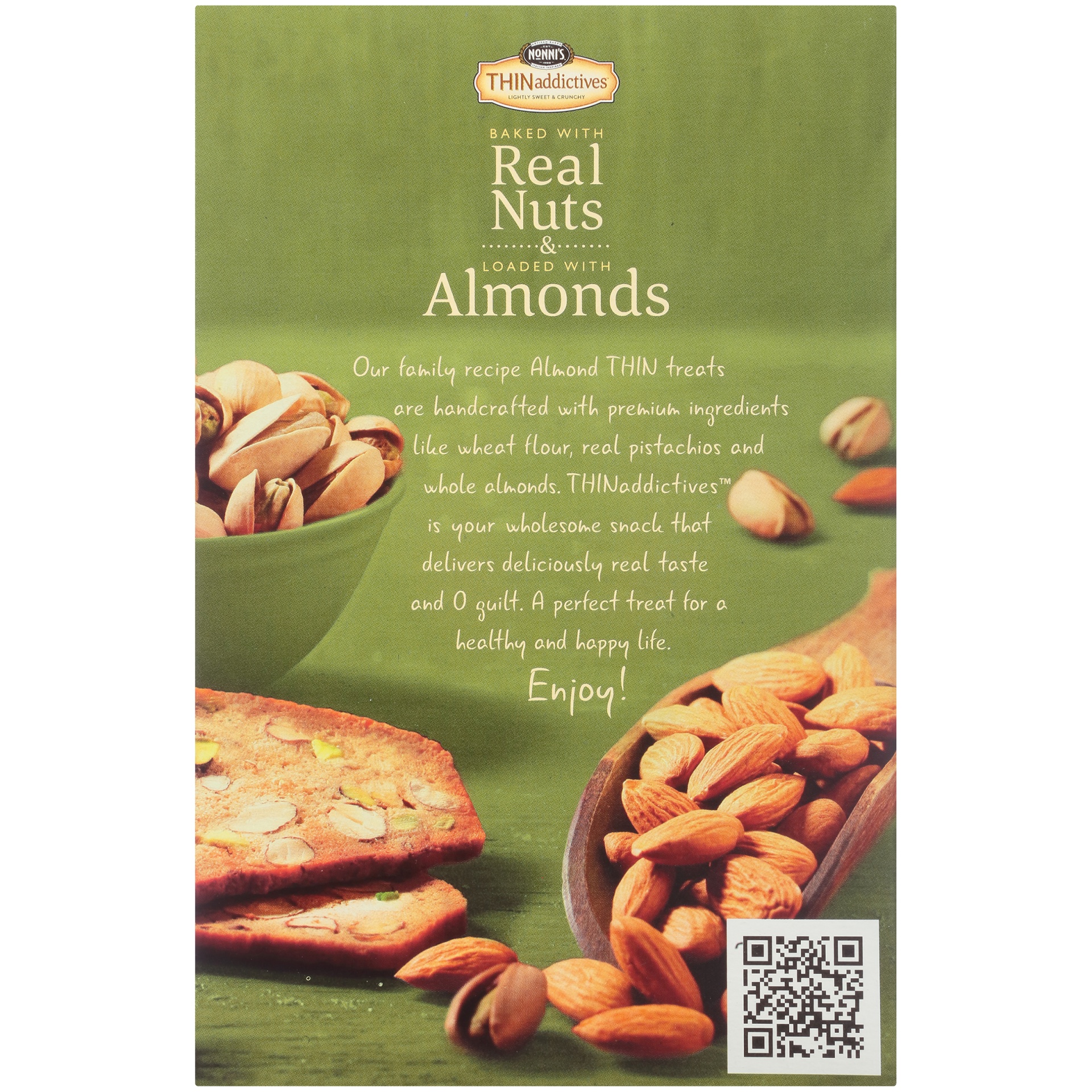 nonni's thinaddictives pistachio almond thins