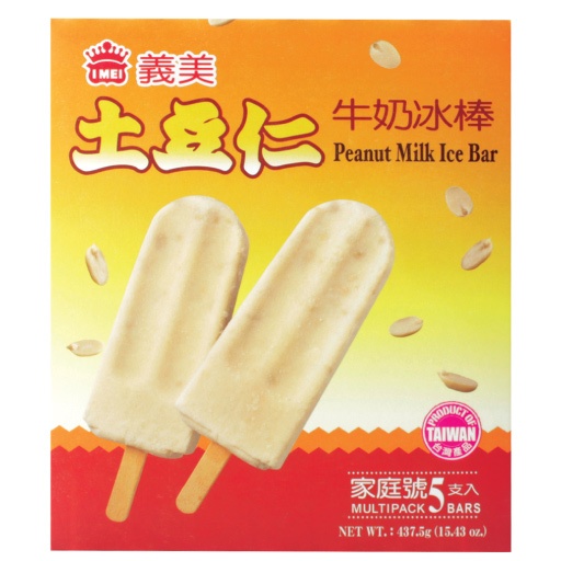 slide 1 of 1, I Mei Ice Bar Peanut Milk Flavor, 15.43 oz