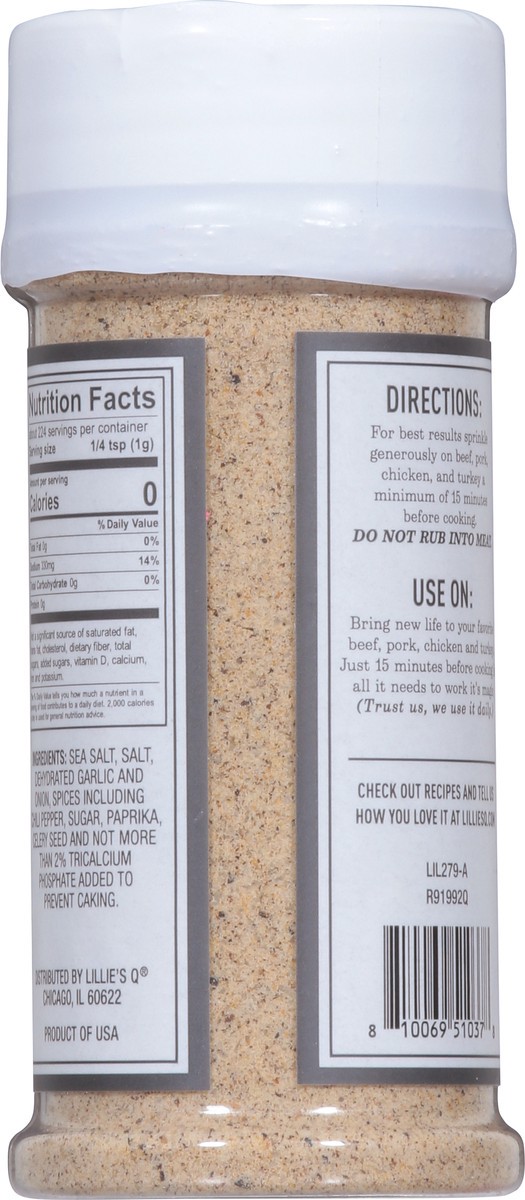 slide 3 of 15, Lillie's Q No. 78 Q-Rub All Purpose Salt Pepper Garlic Seasoning 7.9 oz, 7.9 oz