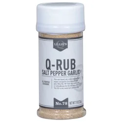 Lillie's Q No. 78 Q-Rub All Purpose Salt Pepper Garlic Seasoning 7.9 oz