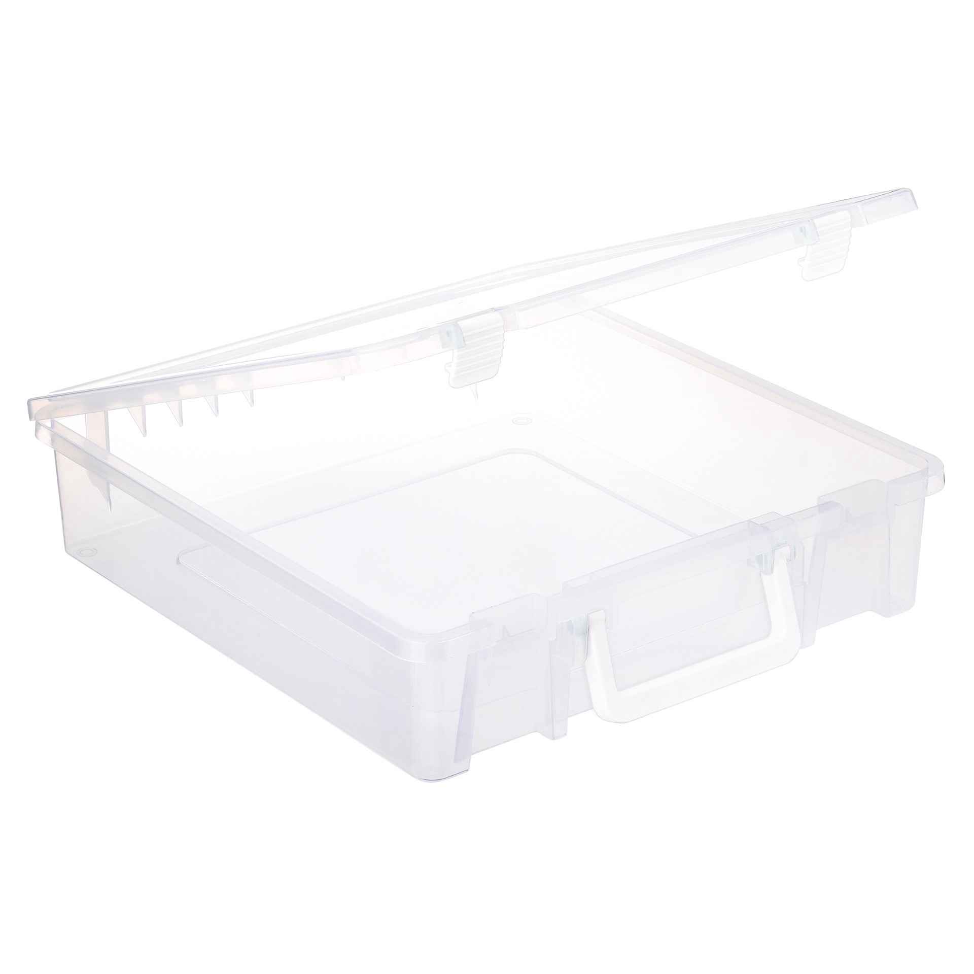 slide 2 of 3, 12" X 12" Latching Storage Case By Simply Tidy, 12 in x 12 in
