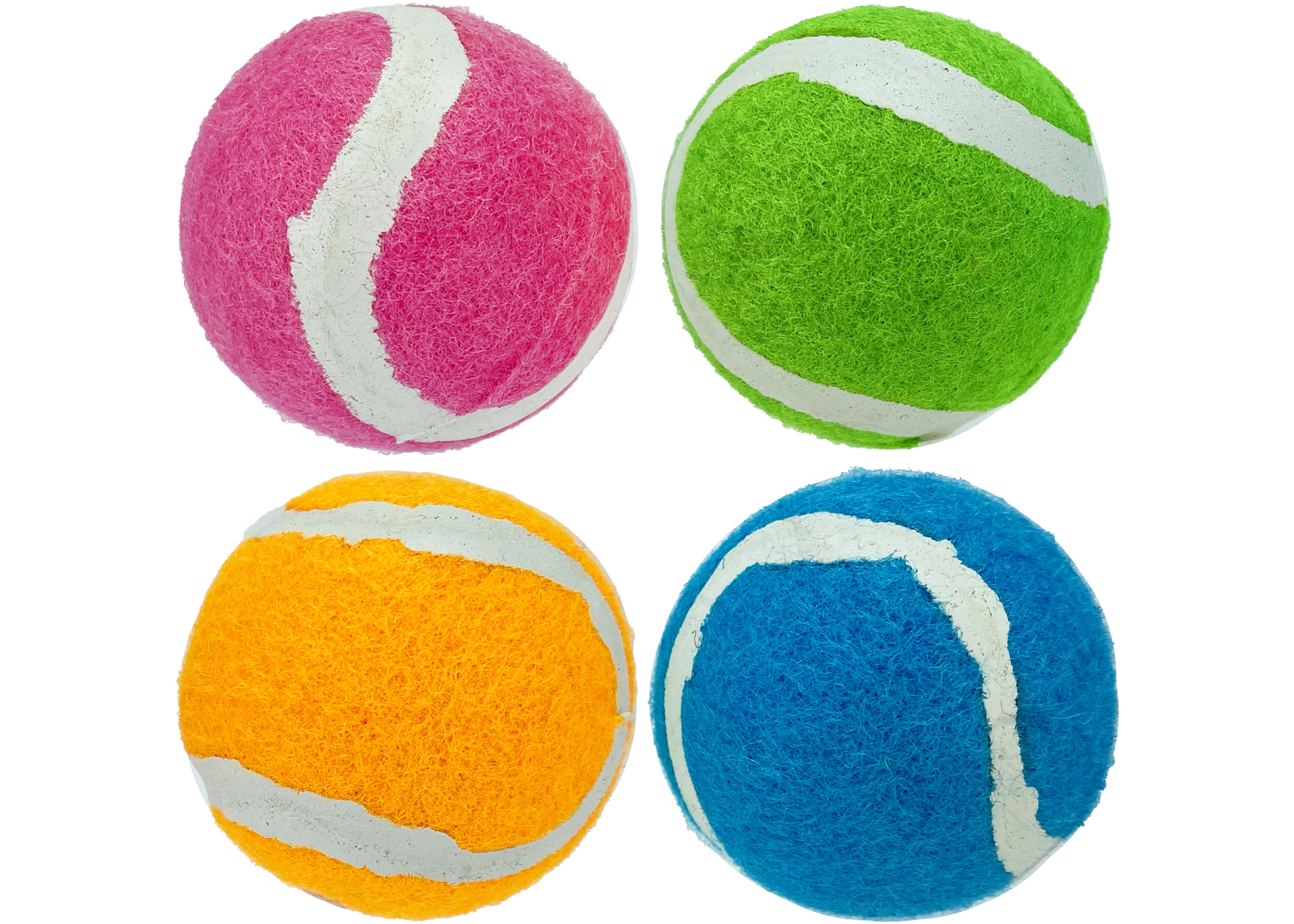 slide 1 of 1, MultiPet Squeaky Tennis Balls, 1 ct