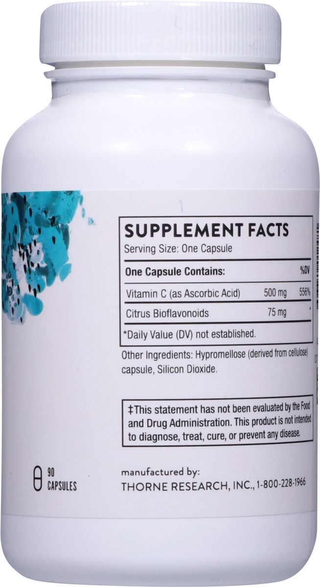 slide 3 of 9, Thorne Vitamin C, Capsules, 90 ct