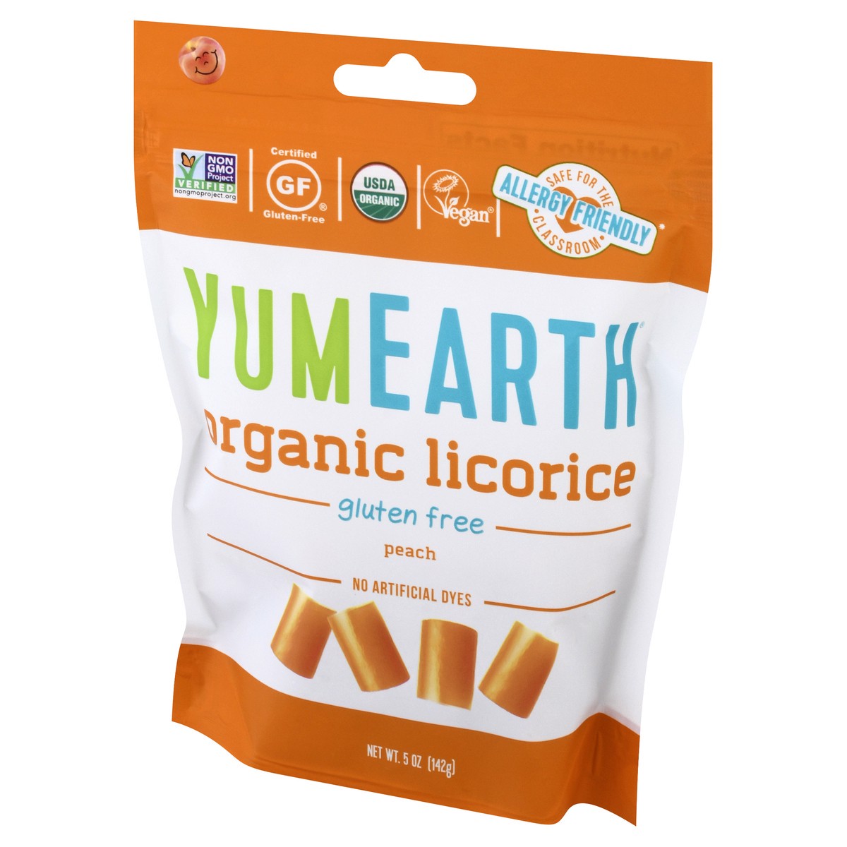 slide 3 of 9, YumEarth Organic Peach Licorice 5 oz, 5 oz