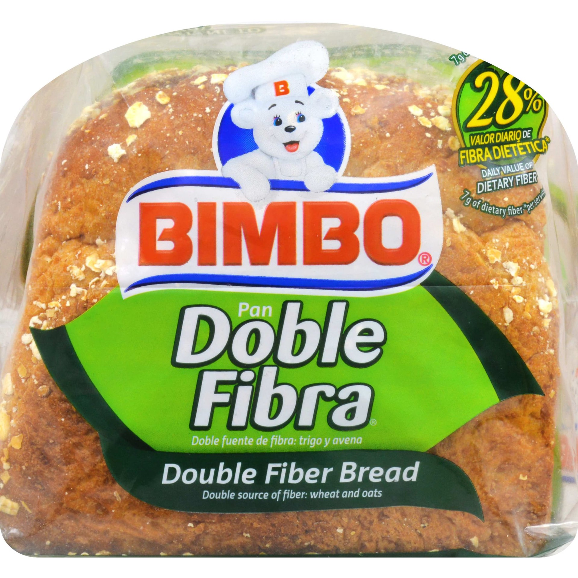 slide 2 of 5, Bimbo Double Fiber Bread, 26.4 oz, Whole Grain White Bread, Bag, 20 oz