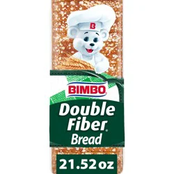 Bimbo Pan Doble Fibra Double Fiber Bread, 21.52 oz, Multigrain Bread, Bag