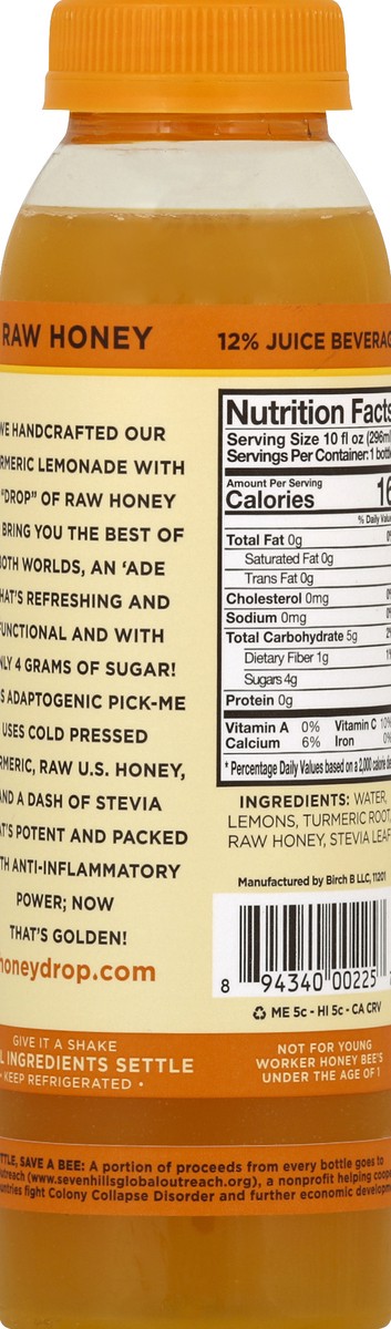 slide 6 of 6, Honeydrop Lemonade Tumeric - 10 fl oz, 10 fl oz