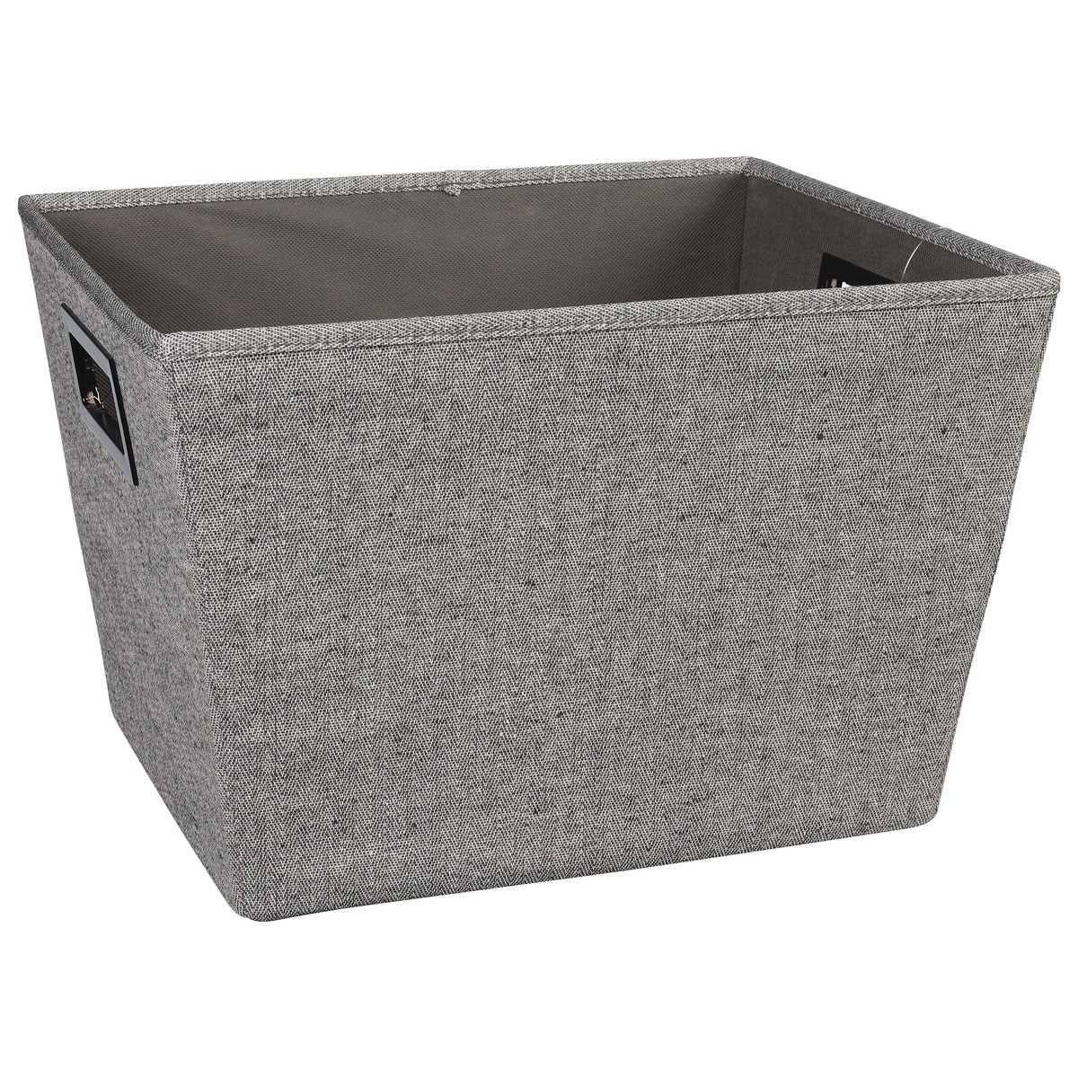 slide 3 of 9, Whitmor Storage Tote, Black Herringbone, 1 ct