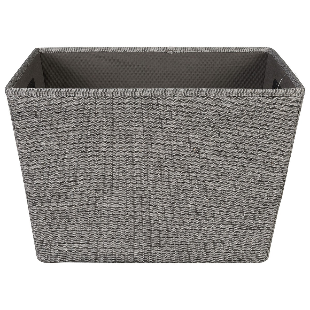 slide 1 of 9, Whitmor Storage Tote, Black Herringbone, 1 ct