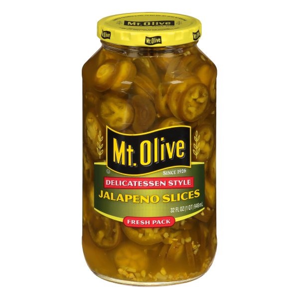 slide 1 of 6, Mt. Olive Jalapeno Slices, 32 oz