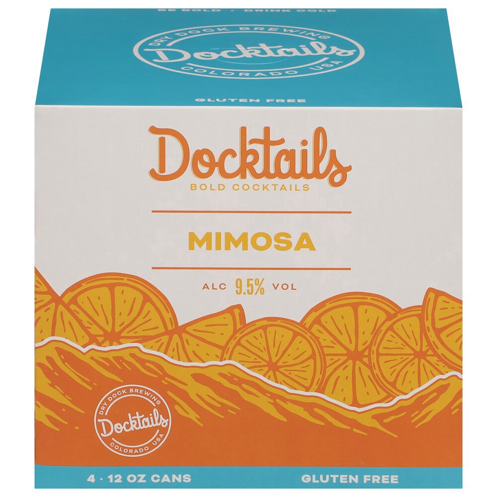 slide 1 of 6, Dry Dock Brewing Docktails Mimosa Pack, 4 ct; 12 fl oz