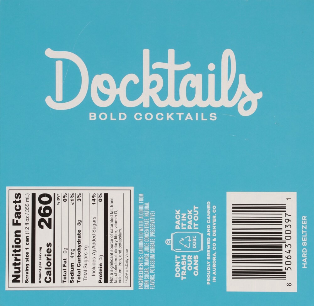 slide 2 of 6, Dry Dock Brewing Docktails Mimosa Pack, 4 ct; 12 fl oz