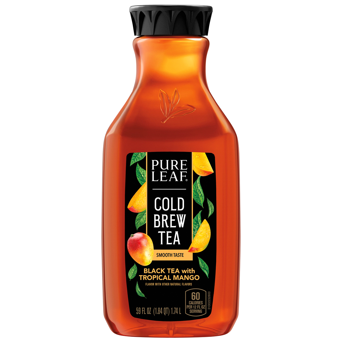 slide 1 of 1, Lipton Pure Leaf Pure Leaf Cold Brew Iced Tea, Black Tea With Tropical Mango, 59 oz