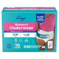 Kroger Women's Maximum Absorbency Underwear - SM/MD
