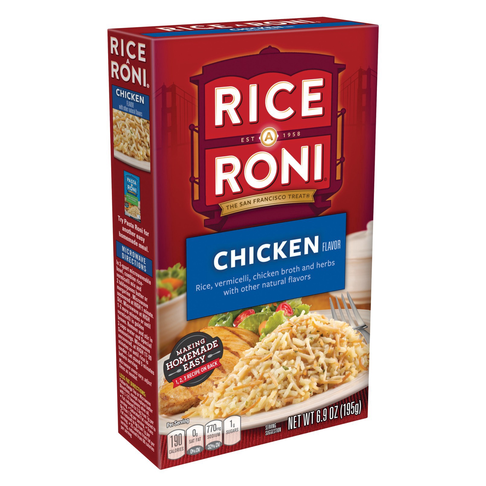 slide 4 of 5, Rice-A-Roni Chicken Flavored Rice Mix - 6.9oz, 6.9 oz