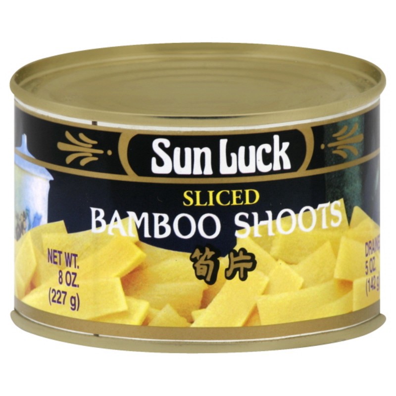 slide 1 of 1, Sun Luck Sliced Bamboo Shoots, 8 oz