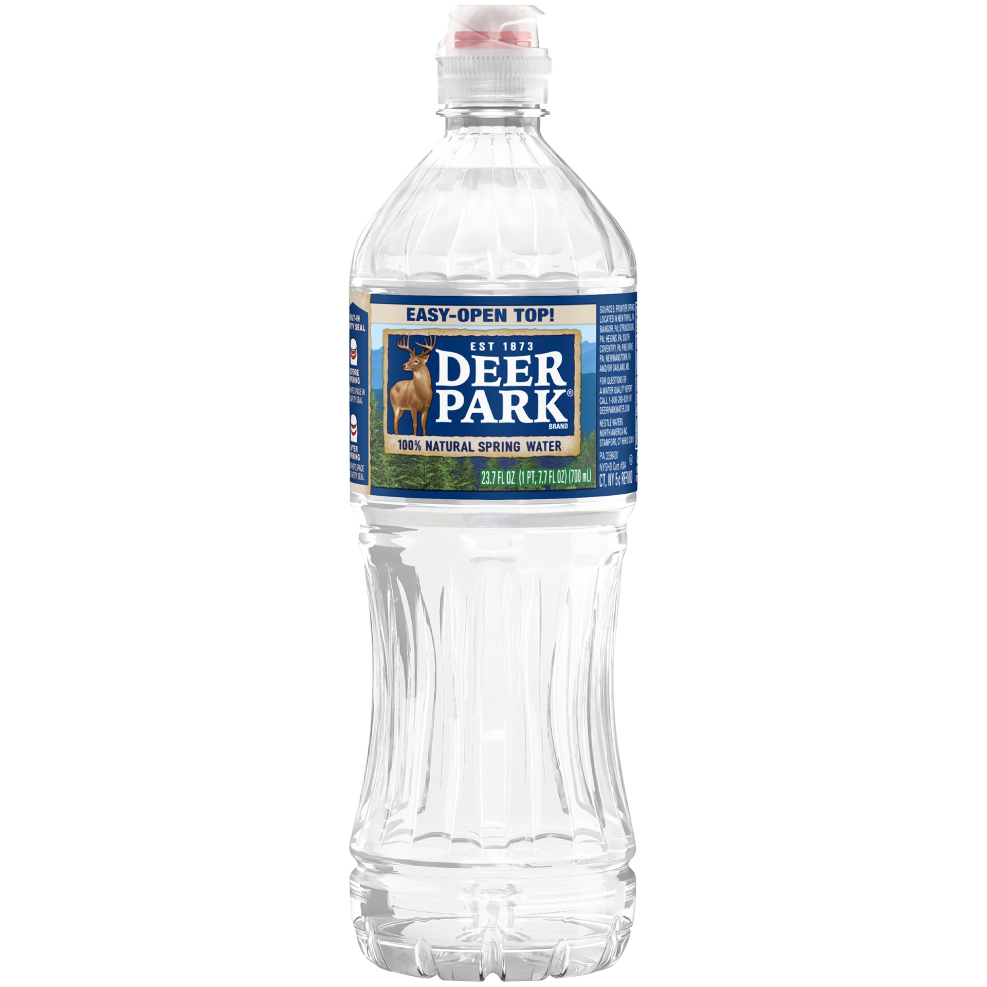 slide 3 of 3, Deer Park 100% Natural Spring Water Plastic Bottle, 23.7 Oz, 23.7 oz