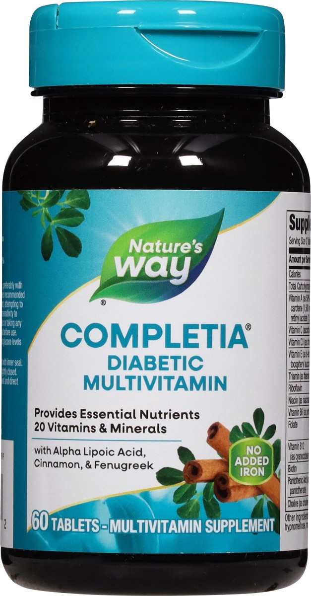 slide 13 of 13, Nature's Way Completia Diabetic Multivitamin 60 Tablets, 60 ct