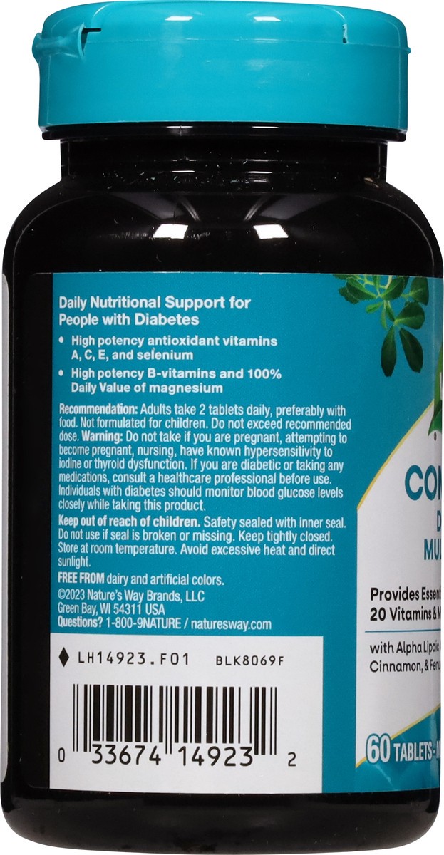 slide 9 of 13, Nature's Way Completia Diabetic Multivitamin 60 Tablets, 60 ct