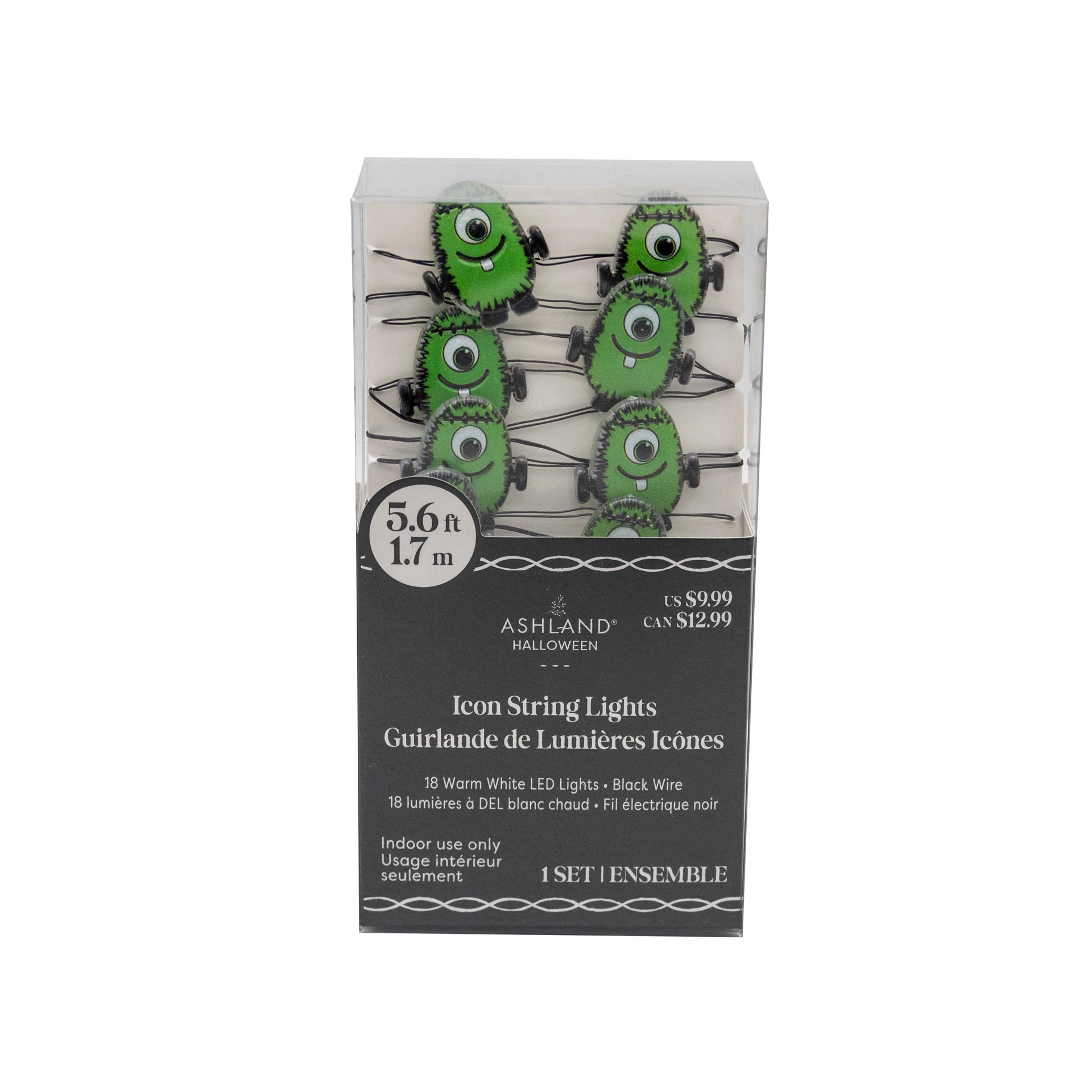 slide 4 of 4, 18ct. Warm White Led Monster Icon String Lights By Ashland, 18 ct