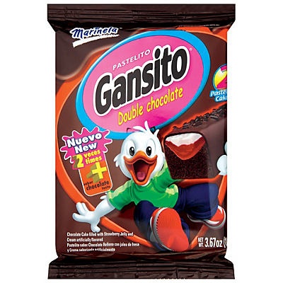 slide 1 of 1, Marinela Double Chocolate Gansito, 2 ct