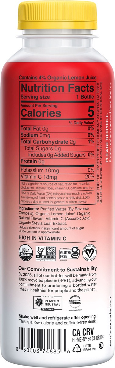 slide 4 of 13, Lemon Perfect Strawberry Passion Fruit Hydrating Lemon Water, 15.2 Fl Oz Bottle, 15.20 fl oz