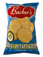 slide 1 of 1, Backer's Wavee Potato Chips, 10 oz