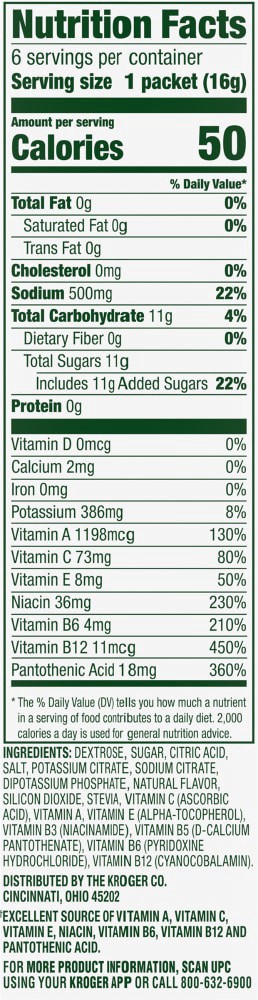 slide 2 of 5, Simple Truth Naturally Flavored Strawberry Drink Mix Packets, 6 ct