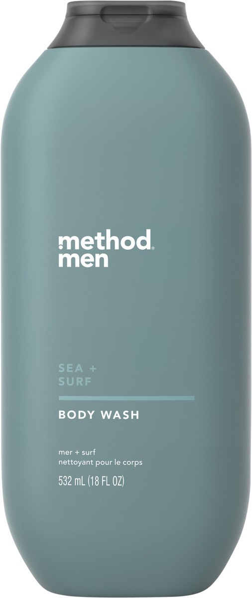 slide 2 of 7, method Men, Sea + Surf Body Wash, 18oz, 18 fl oz