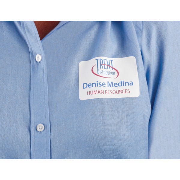 slide 10 of 10, Avery Flexible Self-Adhesive Laser/Inkjet Name Tag Badge Labels, 2 1/3 x 3 3/8, WE, 160 ct