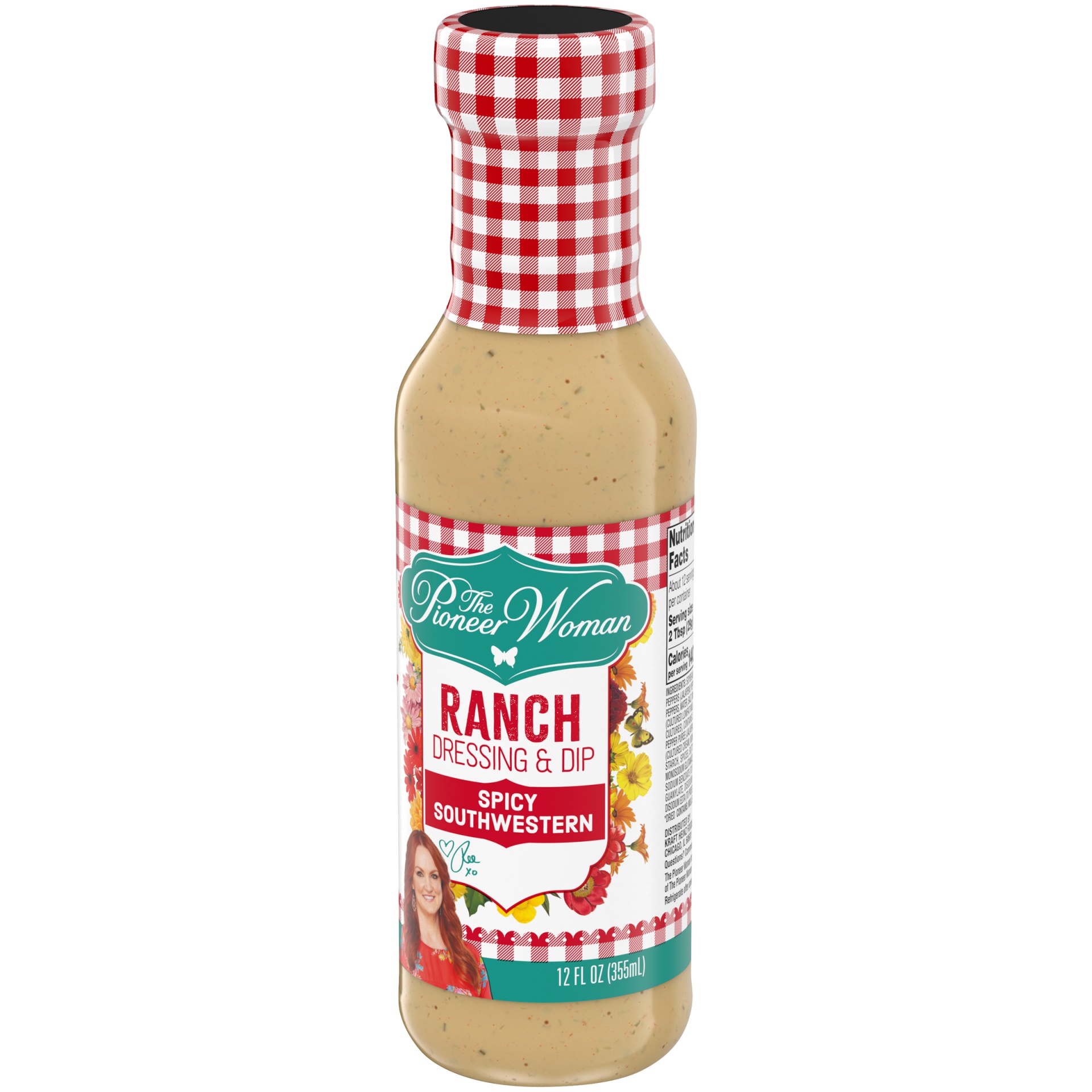 slide 3 of 6, The Pioneer Woman Spicy Southwestern Ranch Salad Dressing & Dip, 12 fl oz