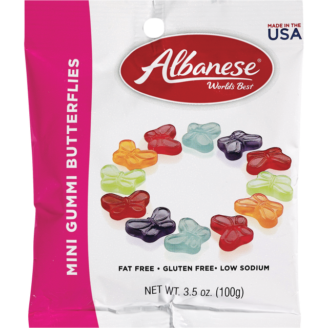 slide 1 of 1, Albanese Gummi Btrfly Minni, 1 ct
