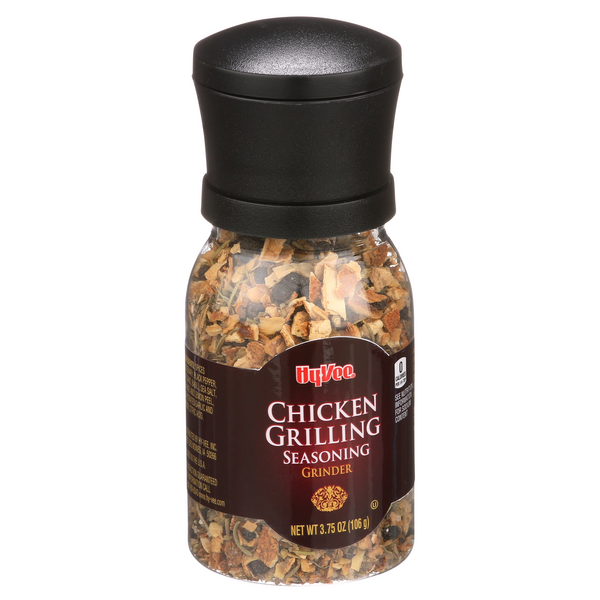 slide 1 of 1, Hy-vee Chicken Grilling Seasoning Grinder, 3.75 oz
