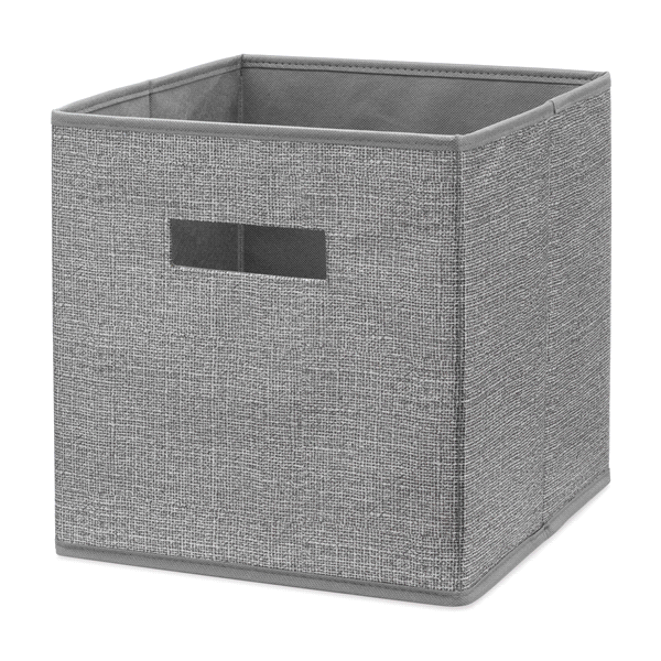 slide 1 of 1, Whitmor Collapsible Cube, Crosshatch Grey, 1 ct