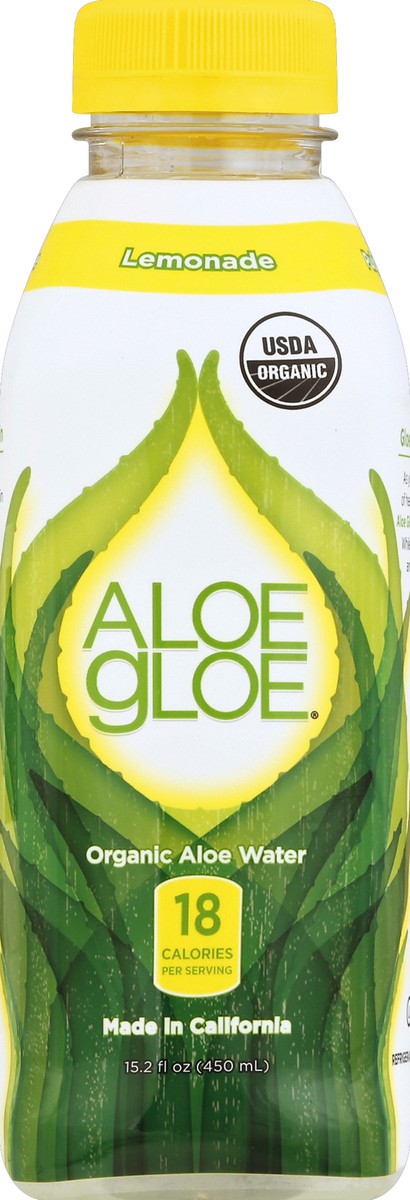 slide 3 of 4, Aloe Gloe Lemonade Aloe Water, 15.2 fl oz