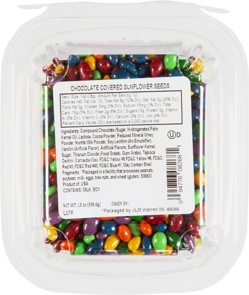 slide 9 of 9, JLM Manufacturing Chocolate Covered Sunflower Seeds - 12 oz, 12 oz