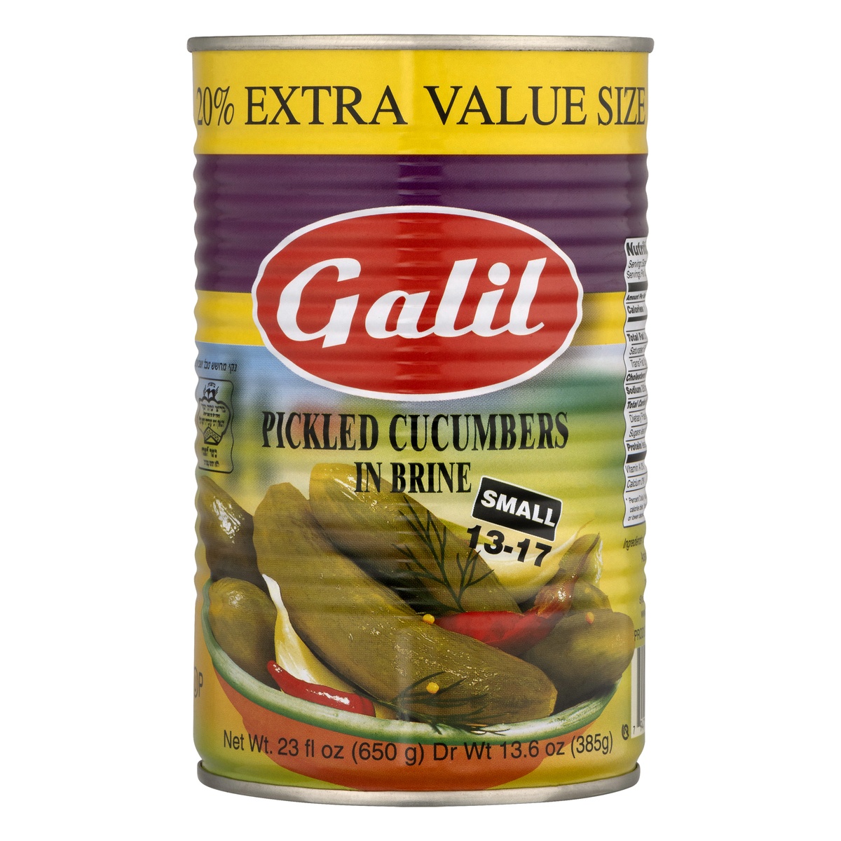 slide 1 of 10, Galil Pickled Cucumbers, In Brine, 23 oz