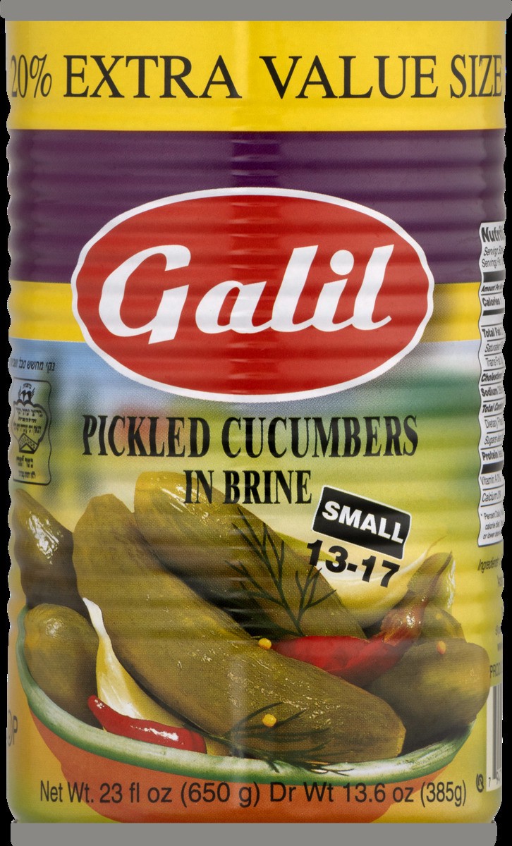 slide 6 of 10, Galil Pickled Cucumbers, In Brine, 23 oz