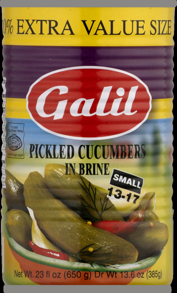 slide 2 of 10, Galil Pickled Cucumbers, In Brine, 23 oz