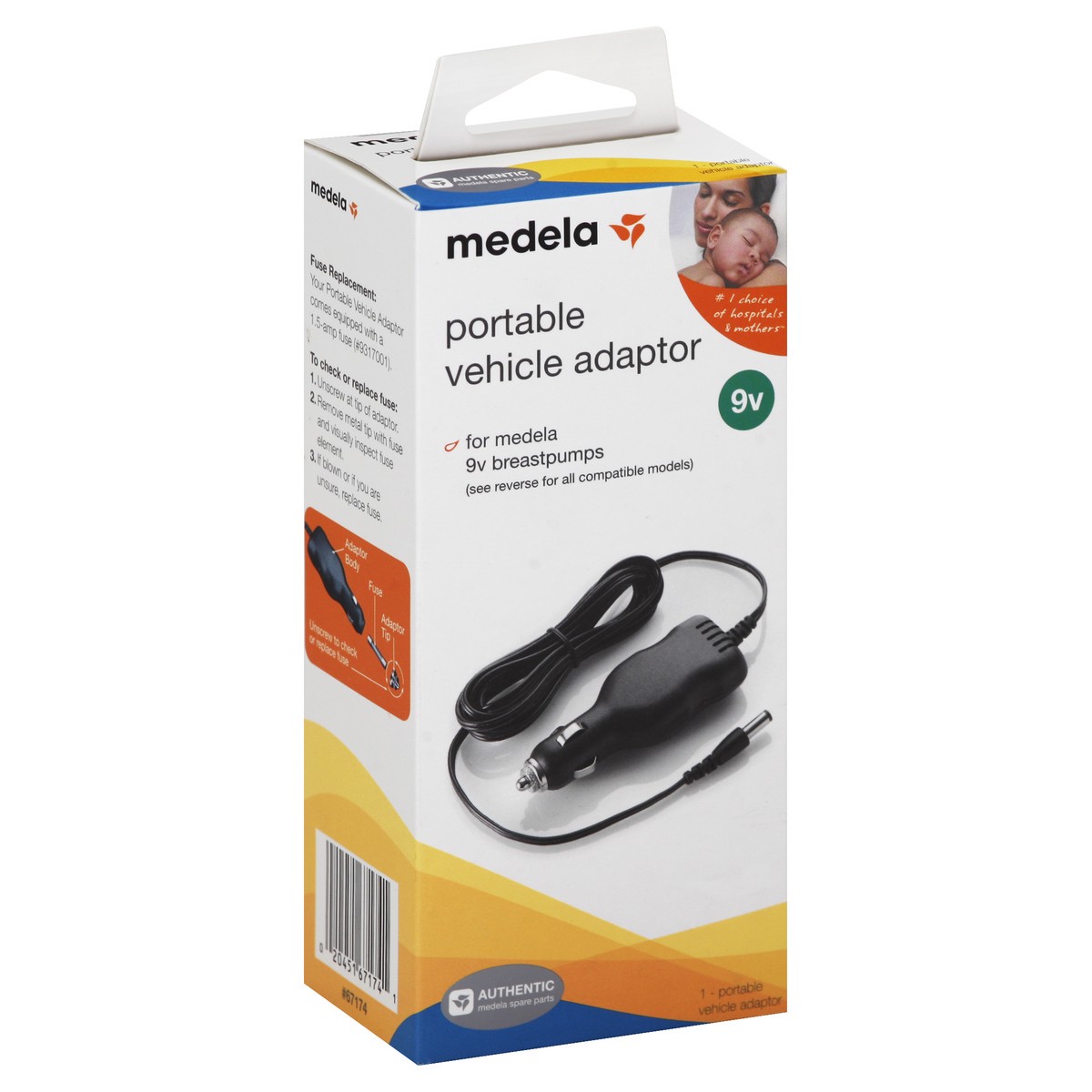 slide 3 of 5, Medela Portable Vehicle Adaptor 1 ea, 1 ct