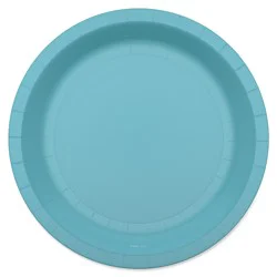 American Greetings 10-Count 7" All Occasion Paper Plates, Light Blue