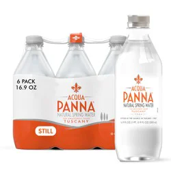 Acqua Panna Natural Spring Water, Plastic Water Bottles- 101.4 oz